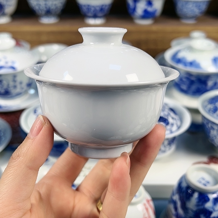 【闪购商品】景德镇手绘精品杯杯盖碗