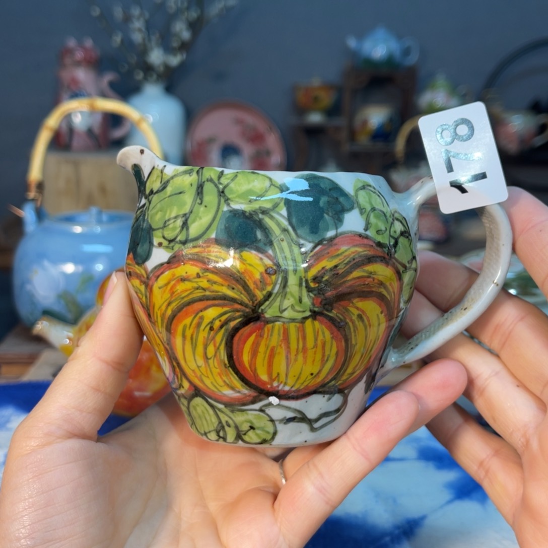 杯红****素浅陶瓷手工手绘