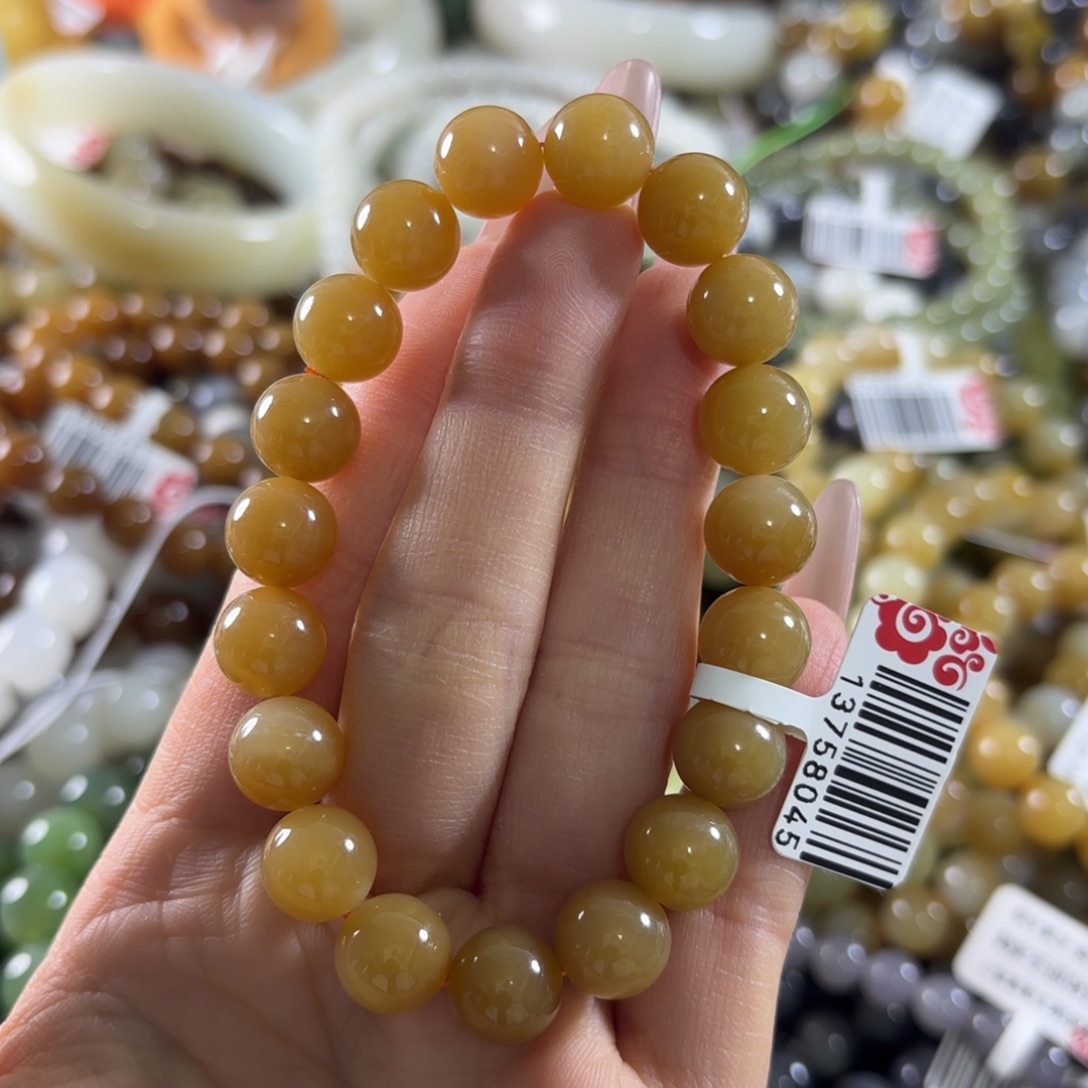 五***珠和田玉未镶嵌手串拍十发一。229