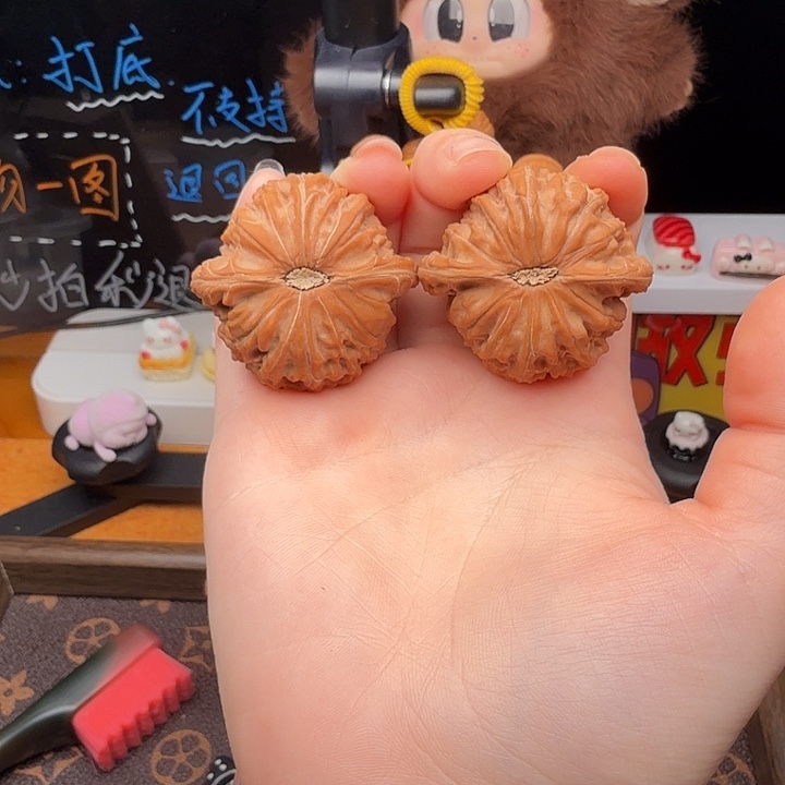 闪***蹄吊坠文玩核桃山地磨42全品