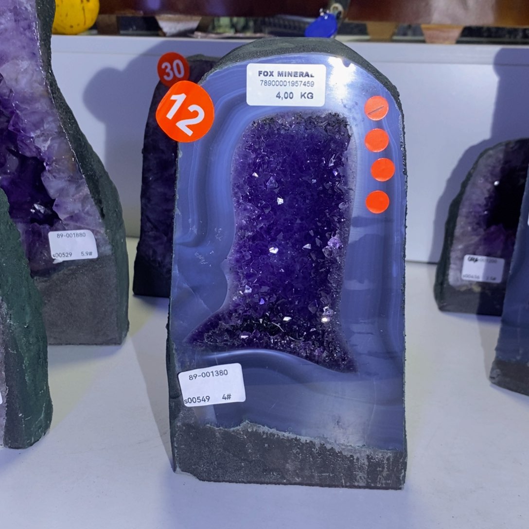 未镶嵌大型摆件（非配饰）紫晶带底座