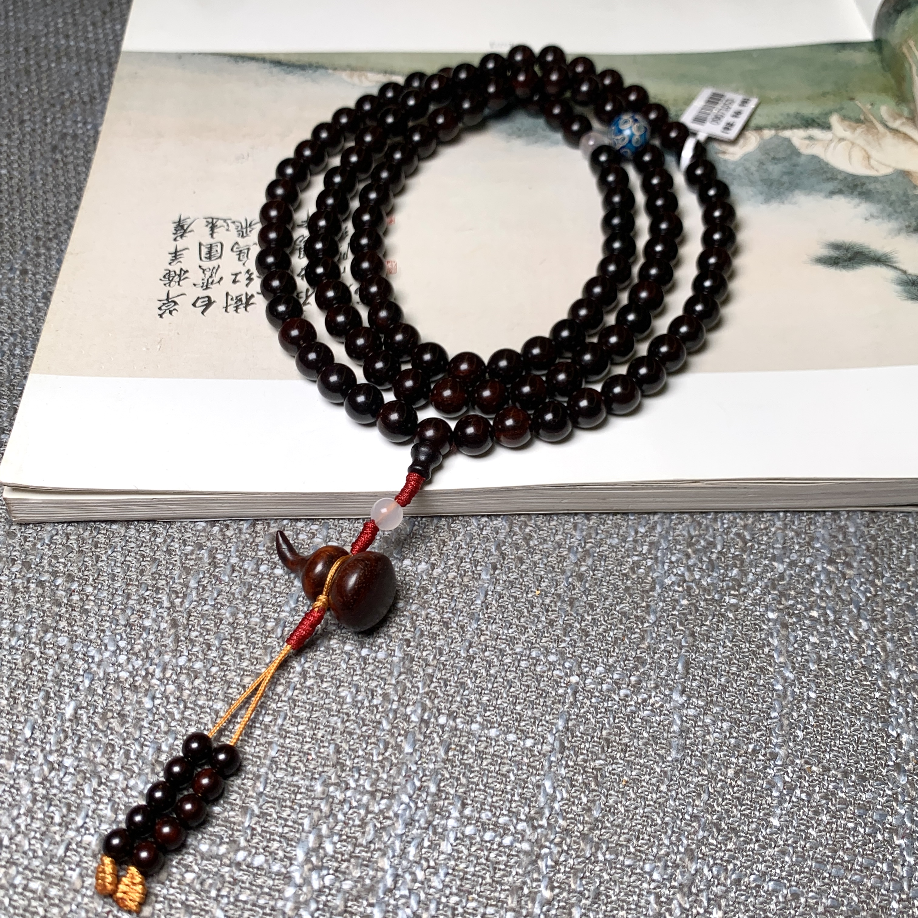 印度小叶紫檀手串8mm葫芦款！