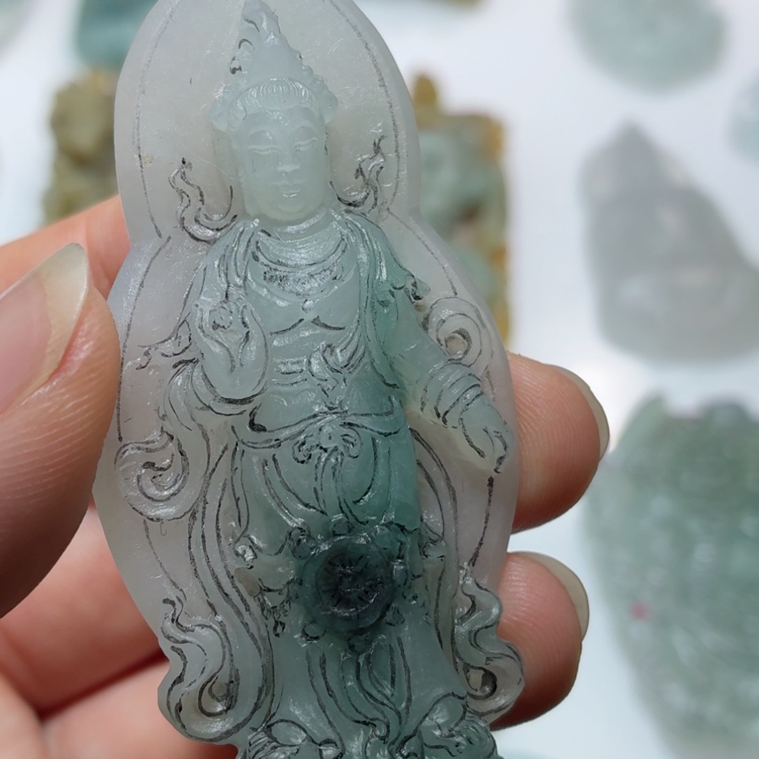 定制翡翠未镶嵌毛货