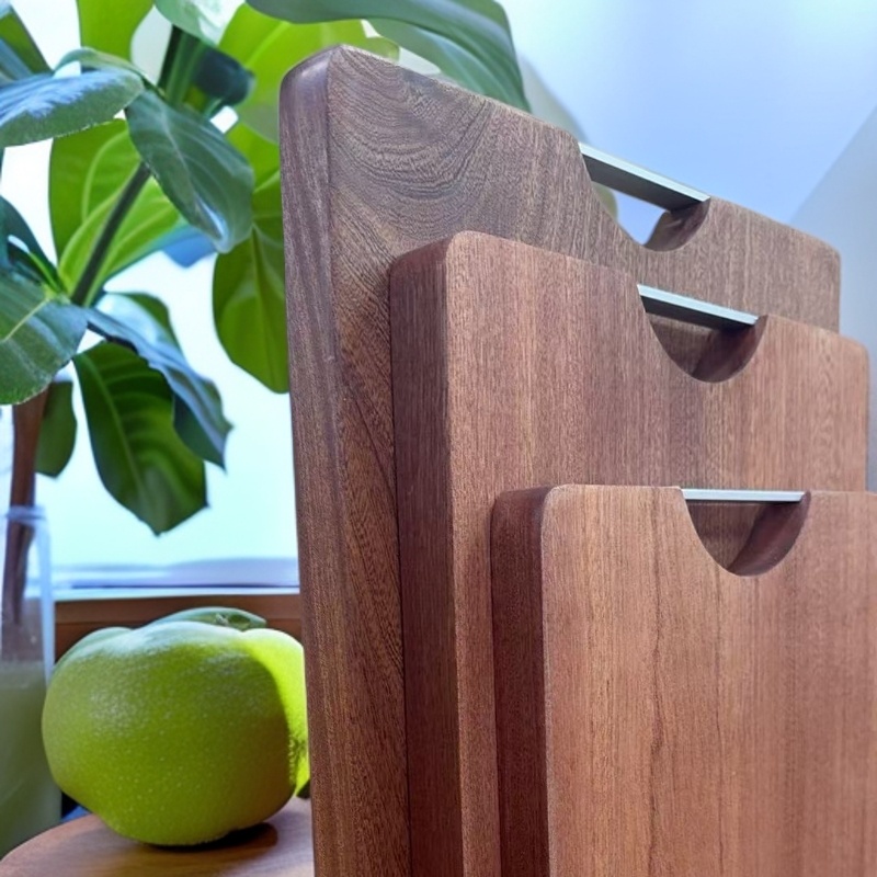 潮星精选实木沙比利菜板长方形菜板防霉家用切水果