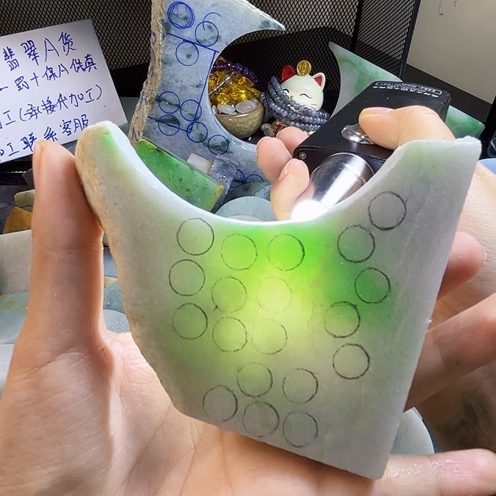 翡翠裸石缅甸翡翠