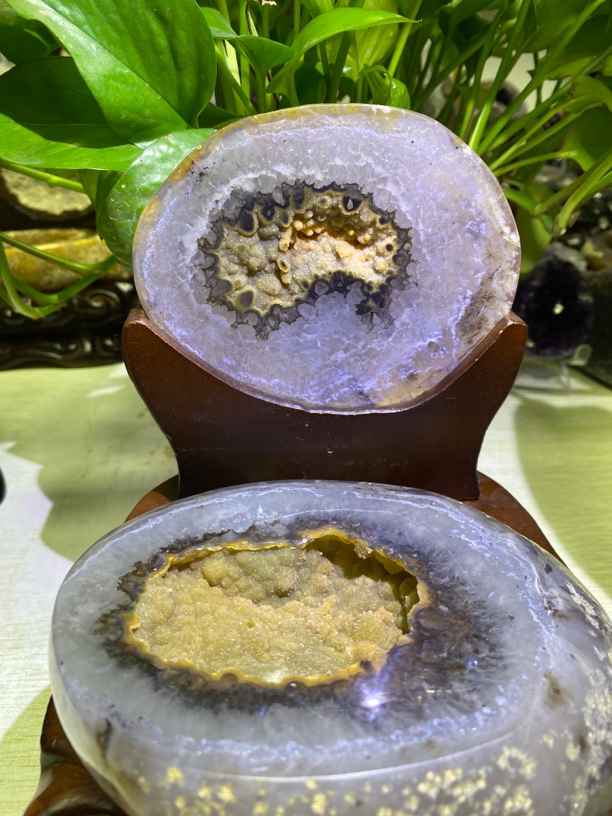 天然水晶聚宝盆居家办公摆放