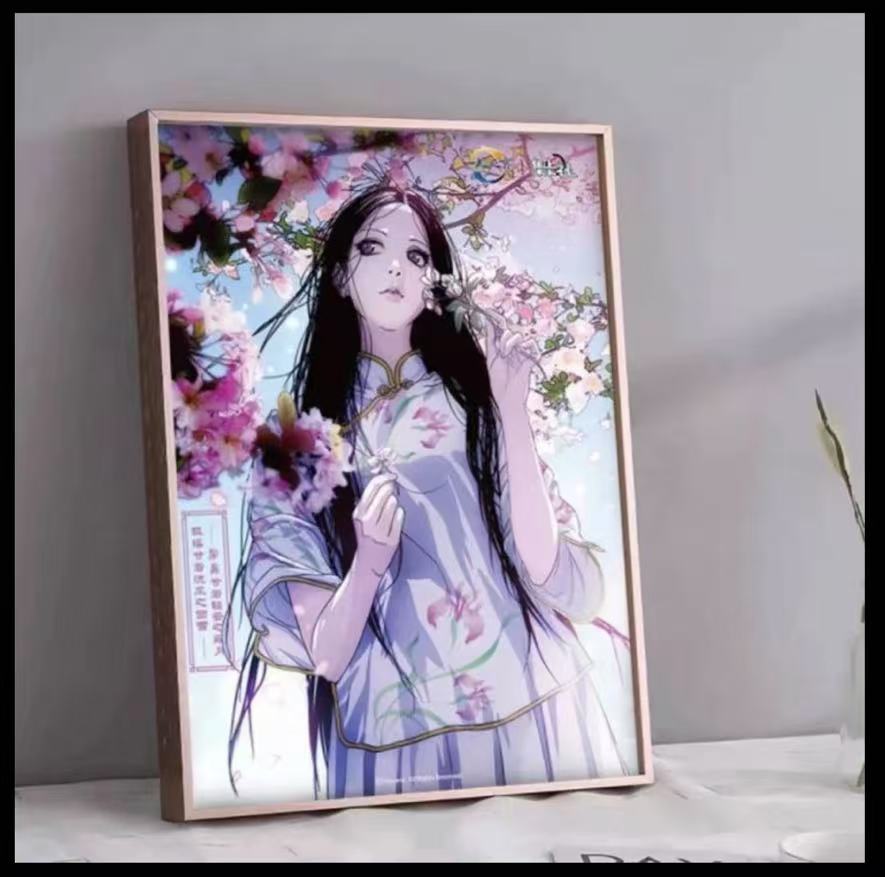集卡社一人之下冯宝宝实木画框