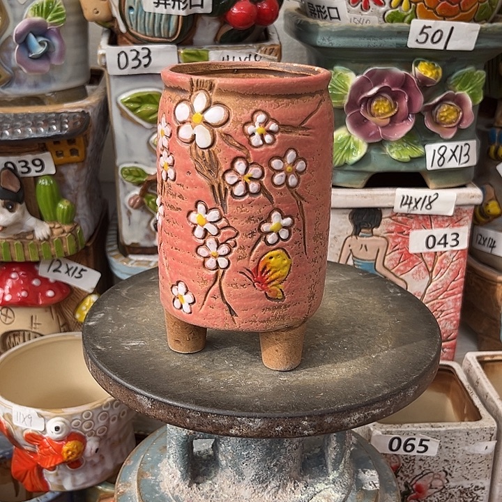 粗陶材质多肉花盆