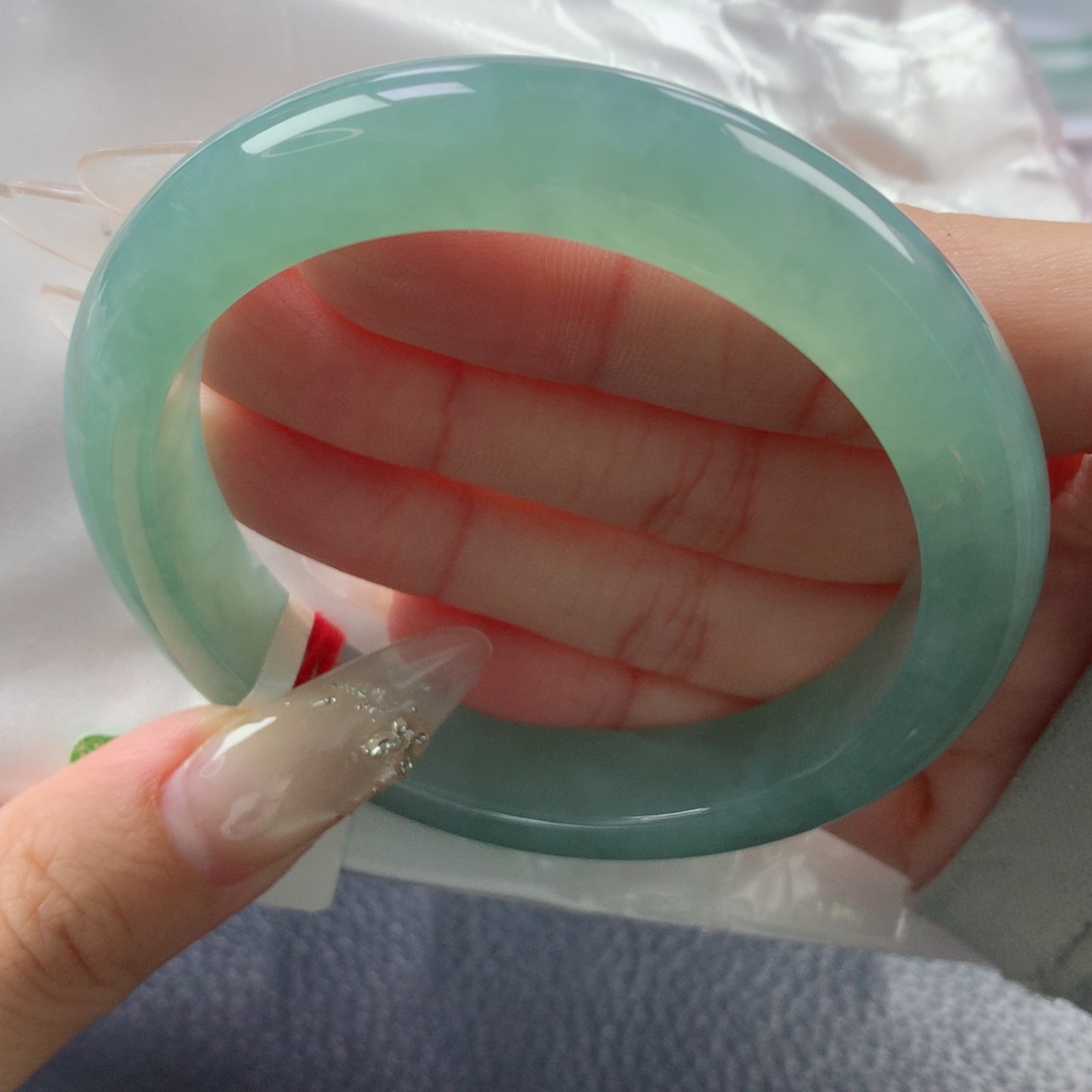 未镶嵌手镯翡翠缅甸天然翡翠A货57.5