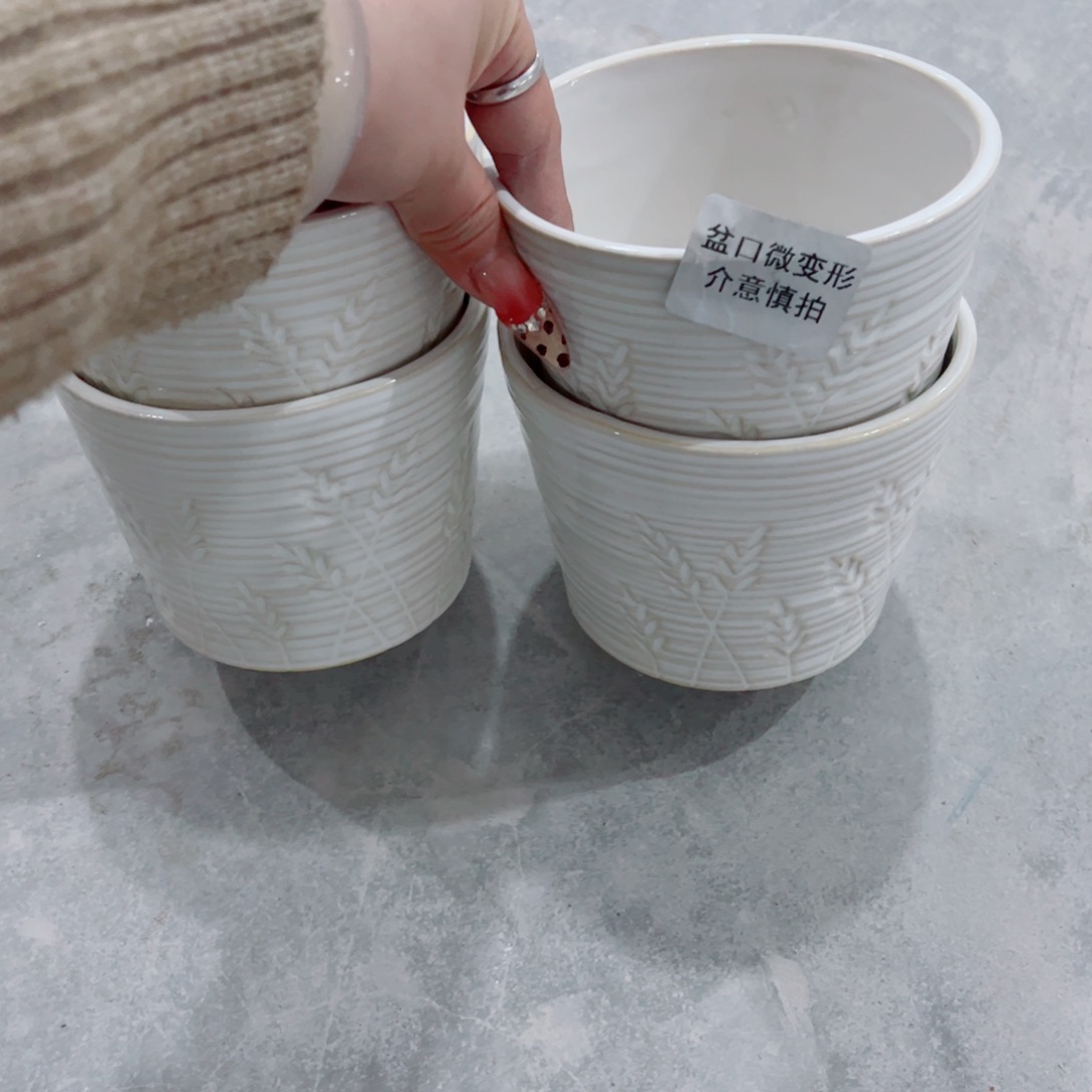 有孔，陶瓷花盆满10米包邮发货