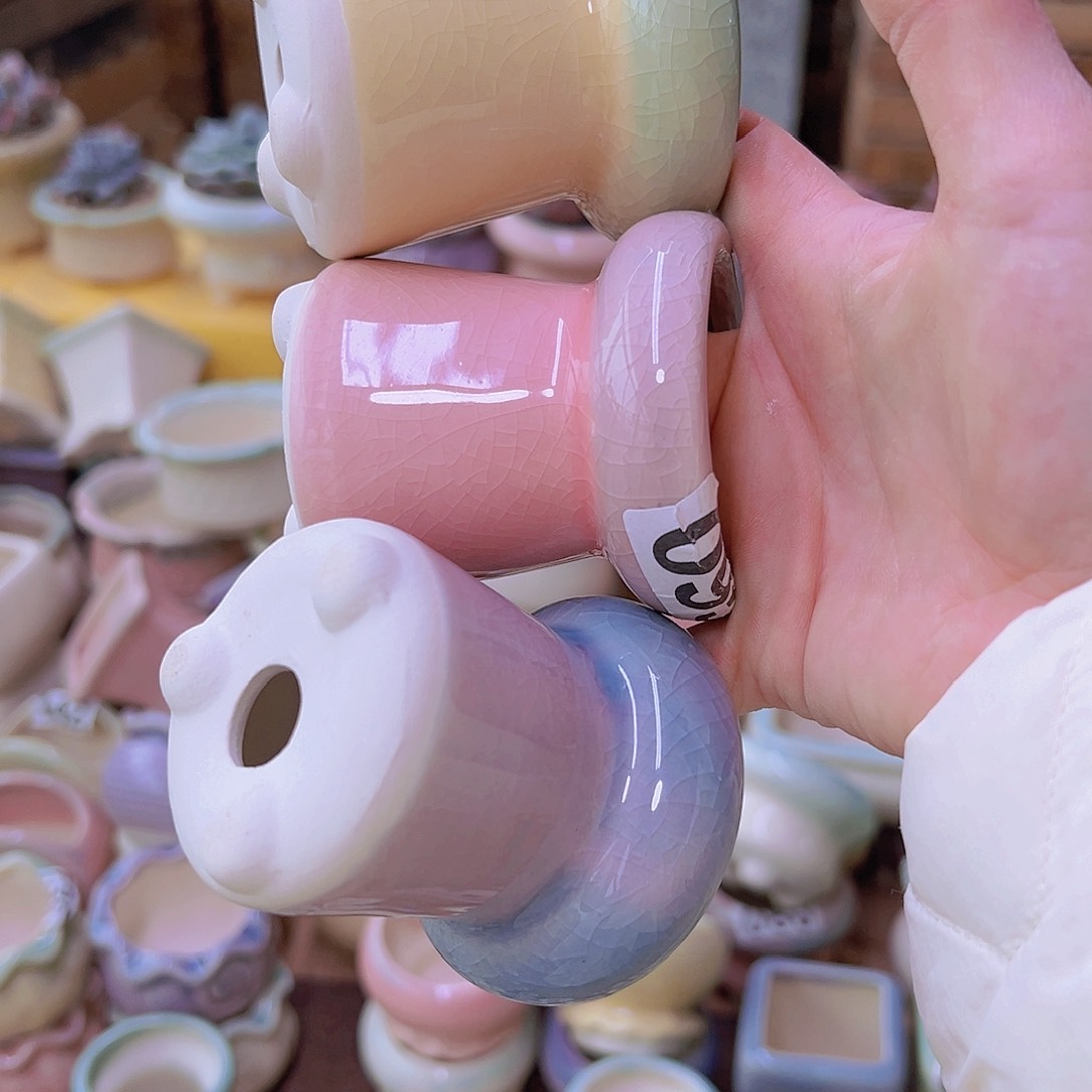 红陶陶瓷花盆当场满12包邮