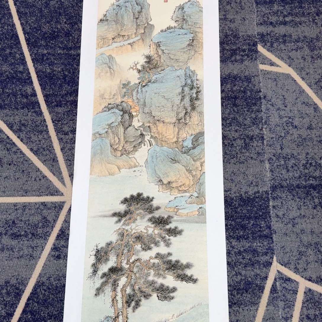 国画纯手绘山水花鸟作品