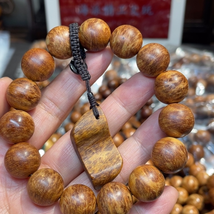 高***优柏木（崖柏）手串/手链15