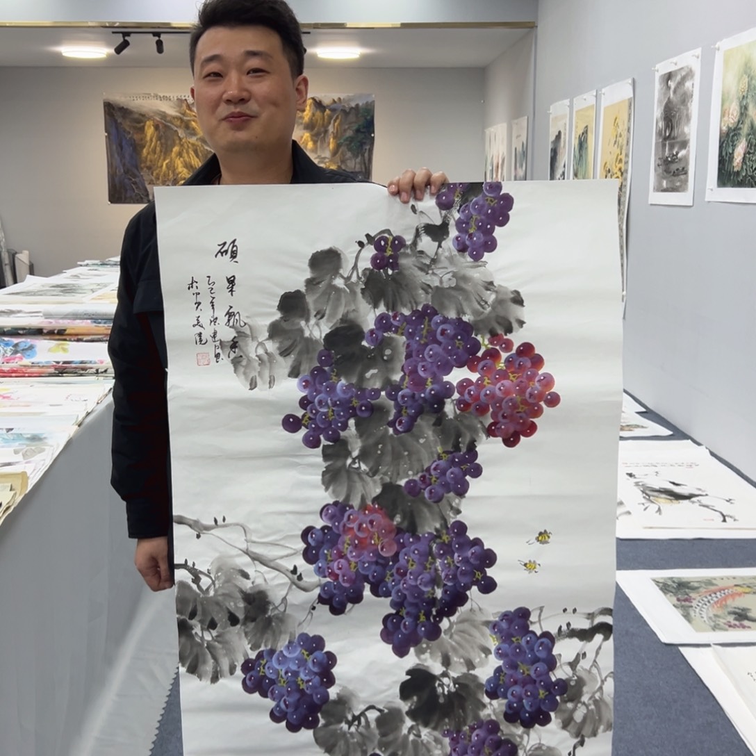 国画国画作品宣纸纯手绘