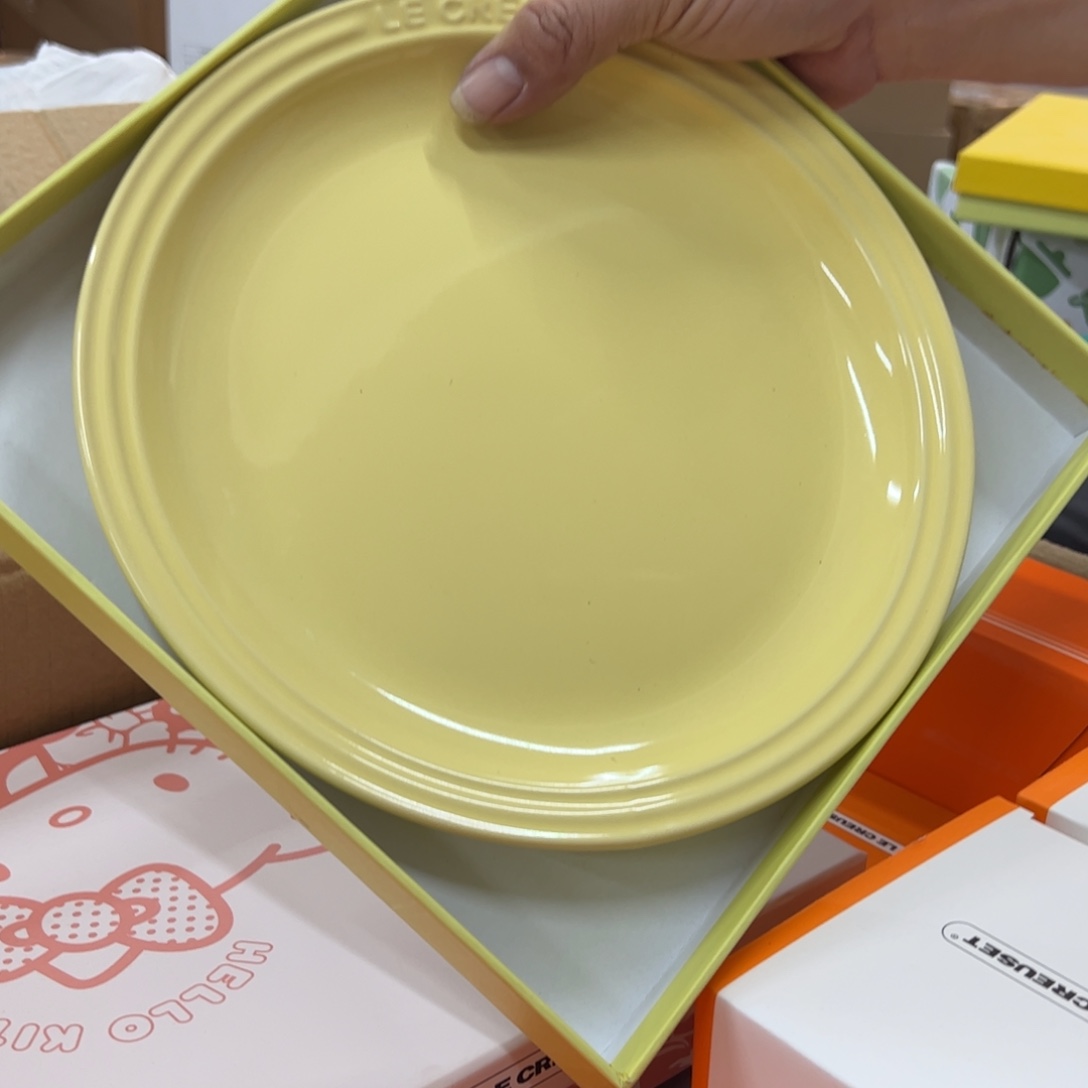 瓷爱丽丝黄大牛排盘子