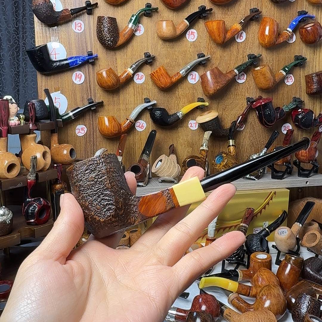 伟***硕石楠木烟斗判官烟斗福利