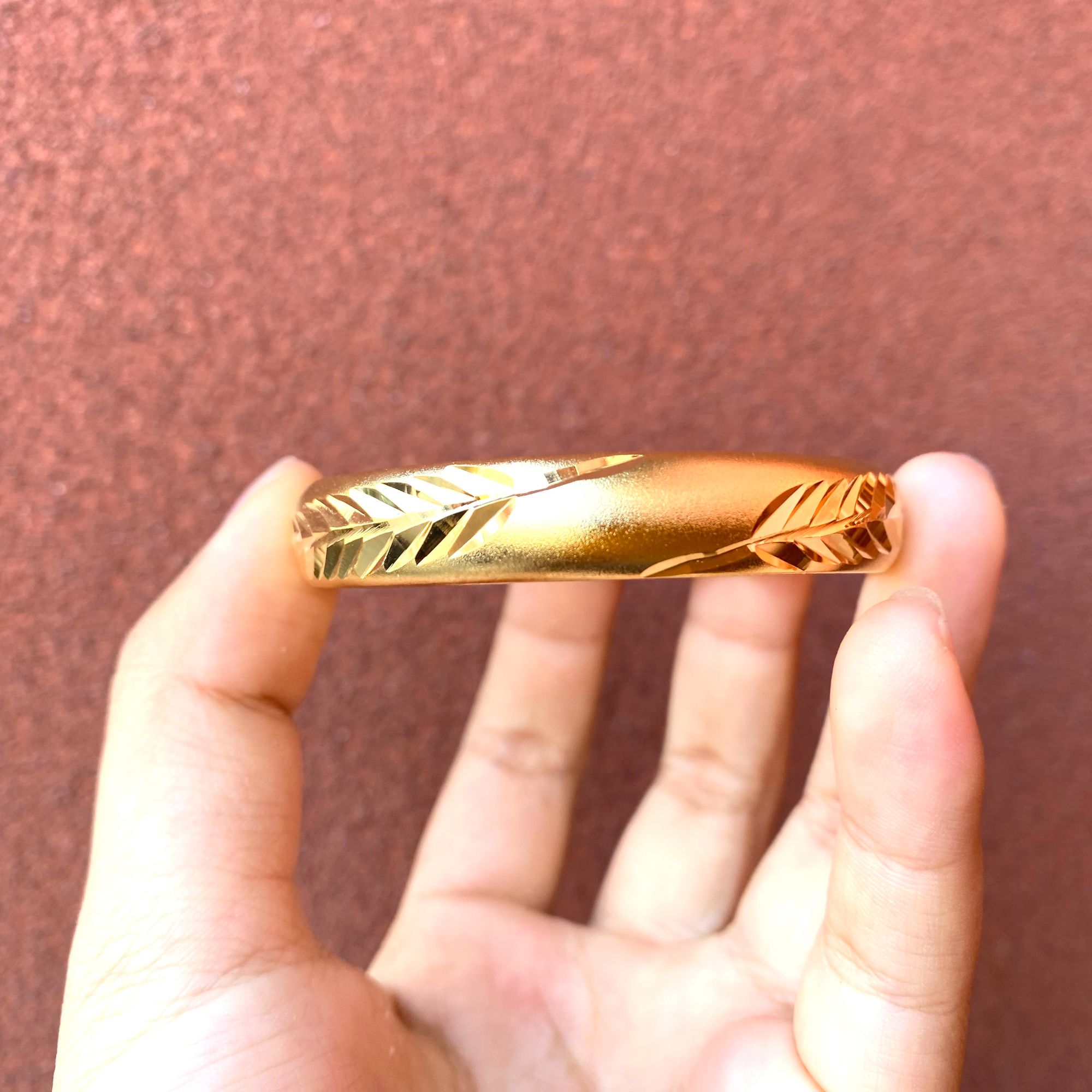 A315-云上树叶开口手镯