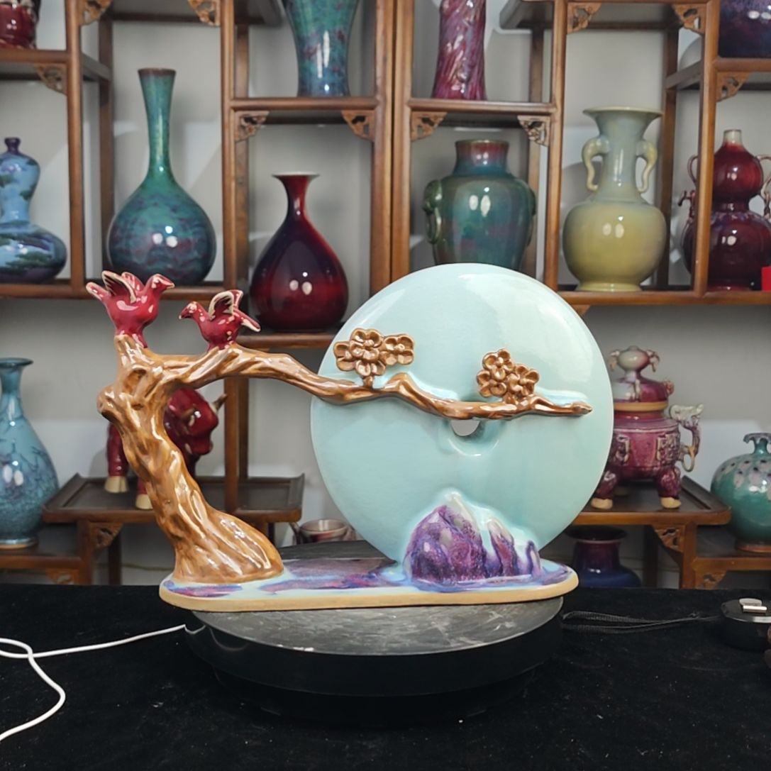 摆件钧瓷摆件神后镇钧瓷