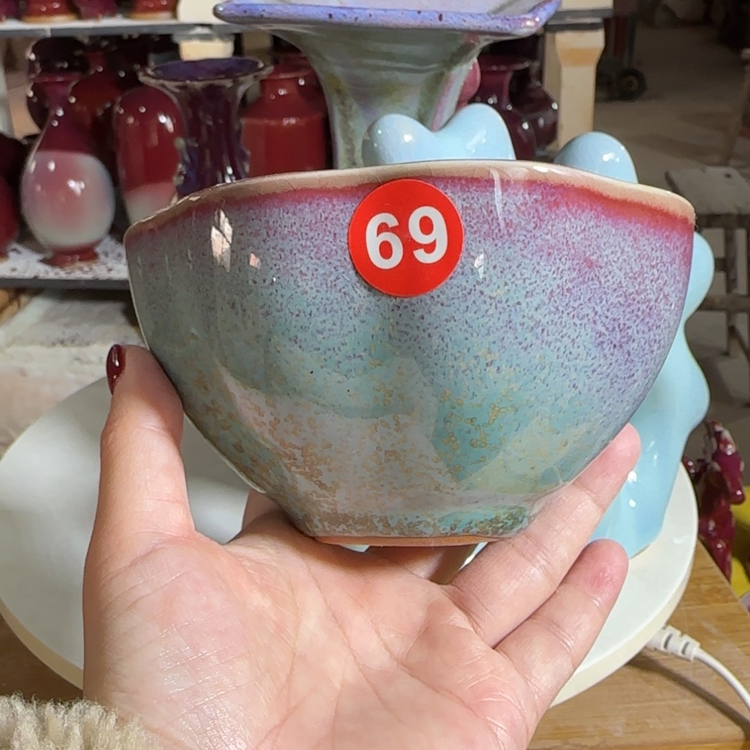 摆件瓷郑家钧窑摆件