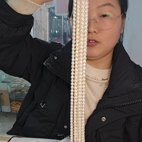 颈饰合金淡水珍珠