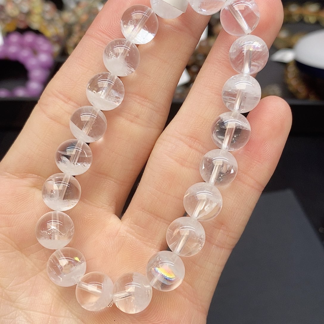 水晶手链未镶嵌20白幽灵10mm