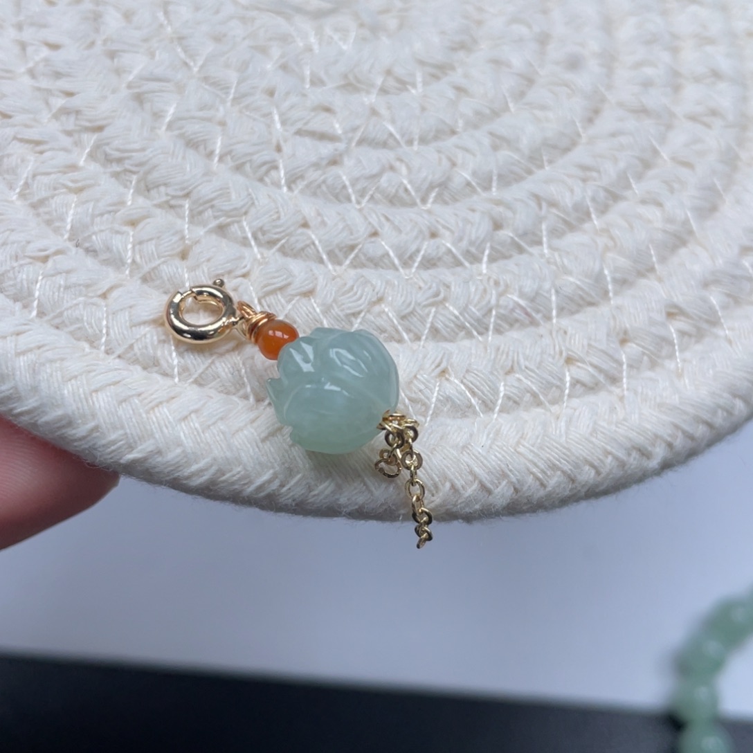 翡翠未镶嵌颈饰天然A货缅甸翡翠