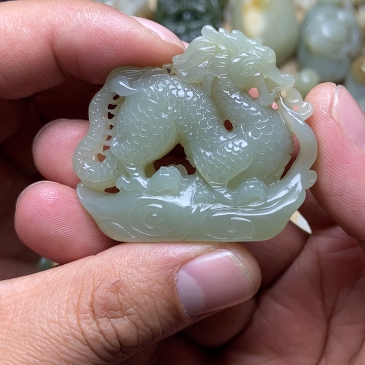 和田玉未镶嵌挂件