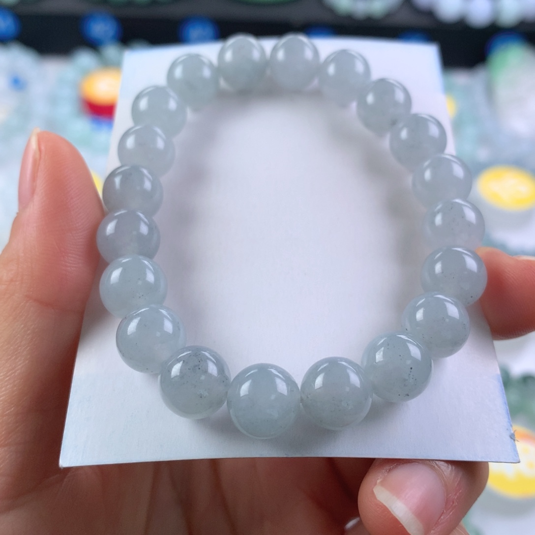 翡翠未镶嵌手链卡9.7