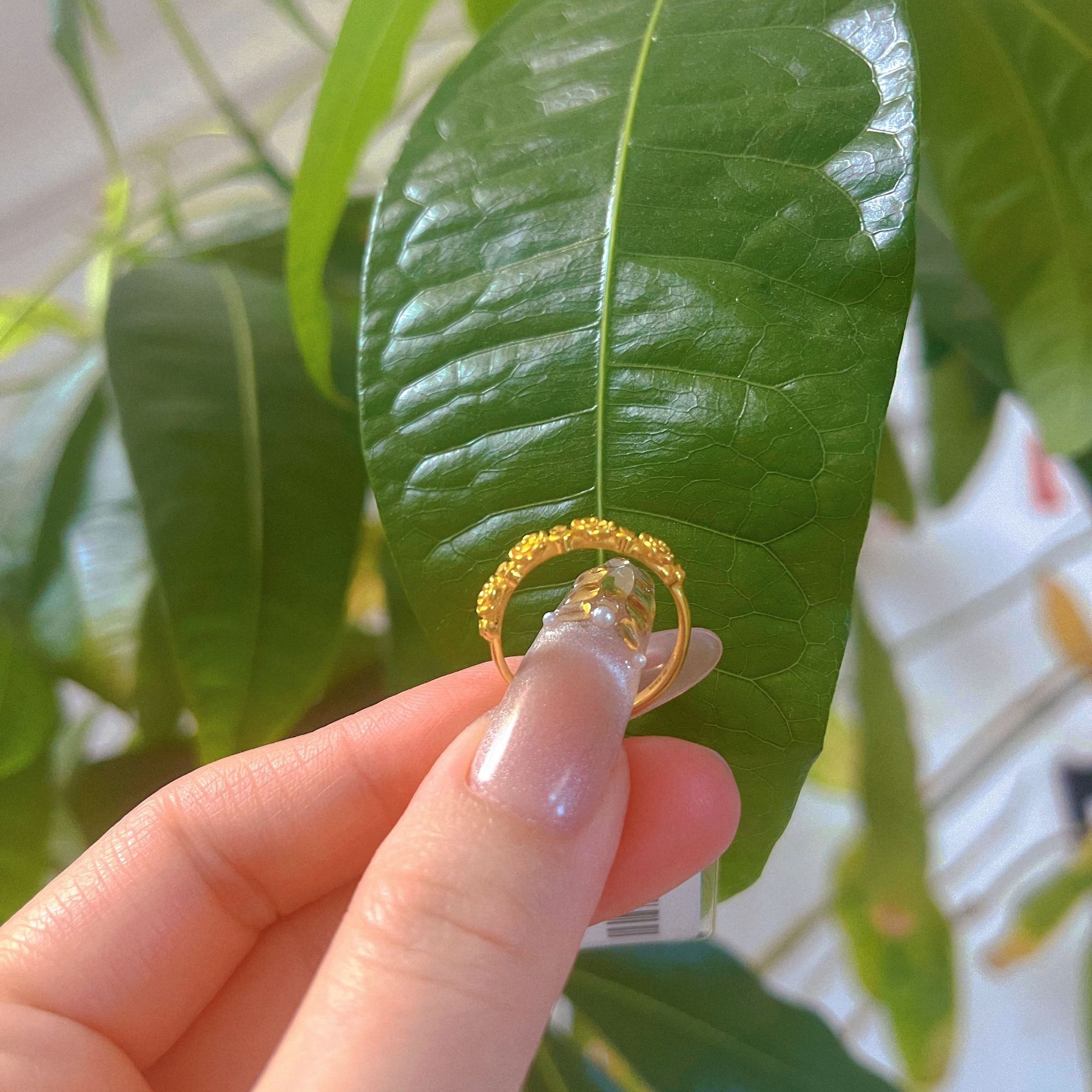 黄金小玫瑰花调节口戒指精美女友礼物百搭时尚【不支持七天无理由】