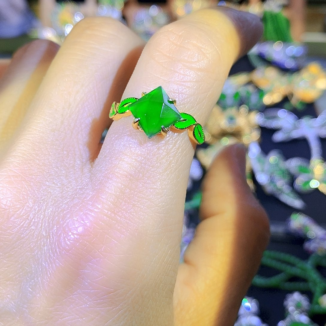 吊坠(不含链)银S925镶嵌翡翠