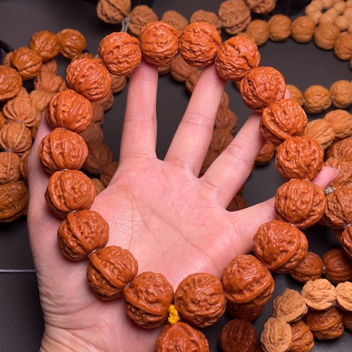 尒***滒手串文玩核桃蚂蚁纹龙脊