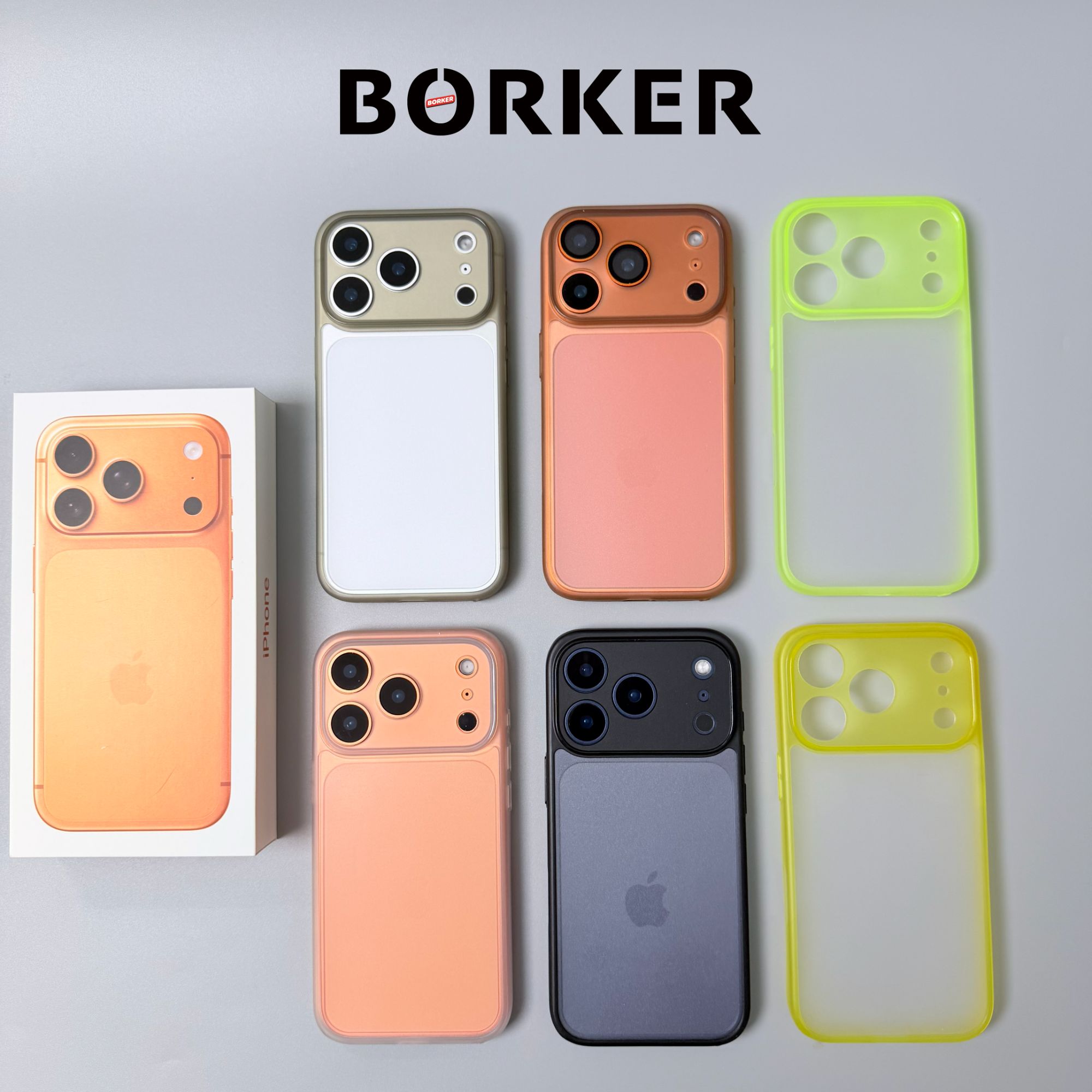 博可精孔软边磨砂全包相机按键适用苹果17/苹果17promax手机壳