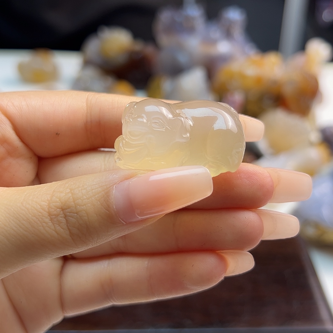 玛瑙/玉髓合金颈饰