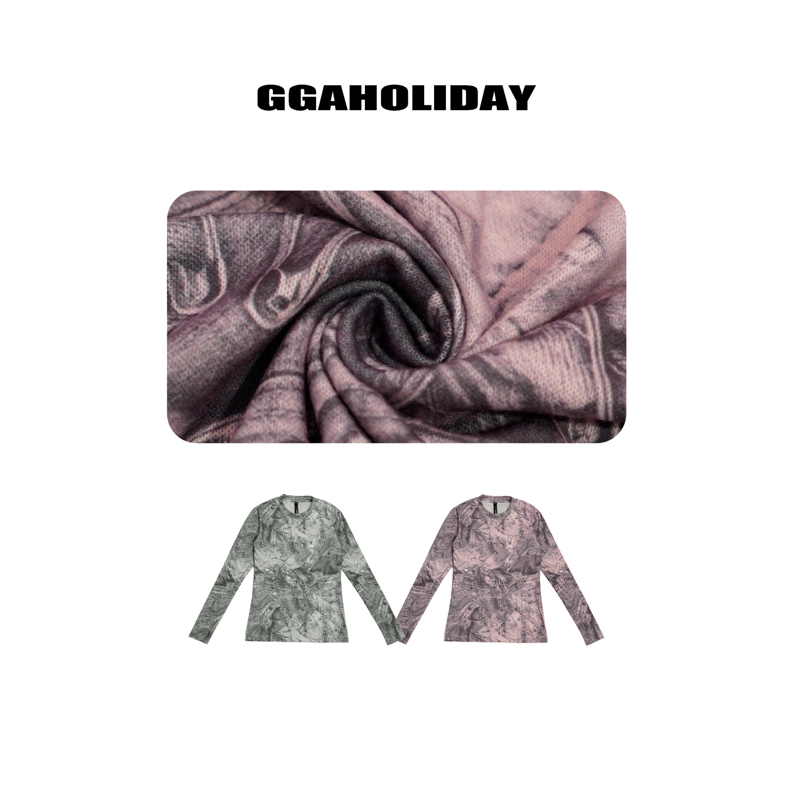 【上新】25轻奢高级感美式街头潮流情侣长袖打底衫透气上衣-152040