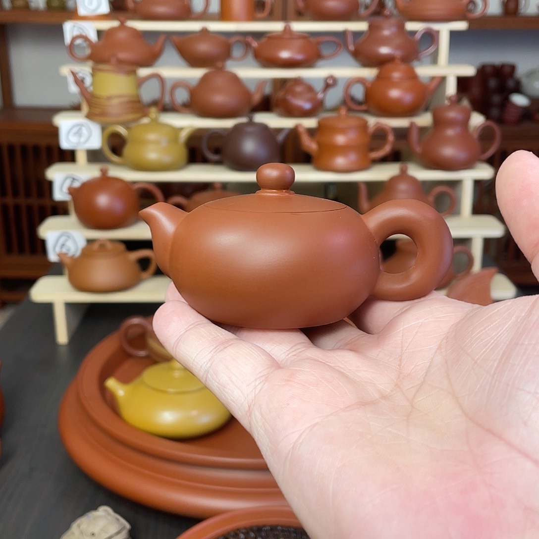 紫砂茶壶琪***?80cc朱泥贵妇