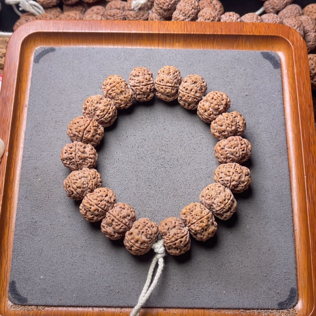 菩提籽类4号金刚菩提梅花夹板20