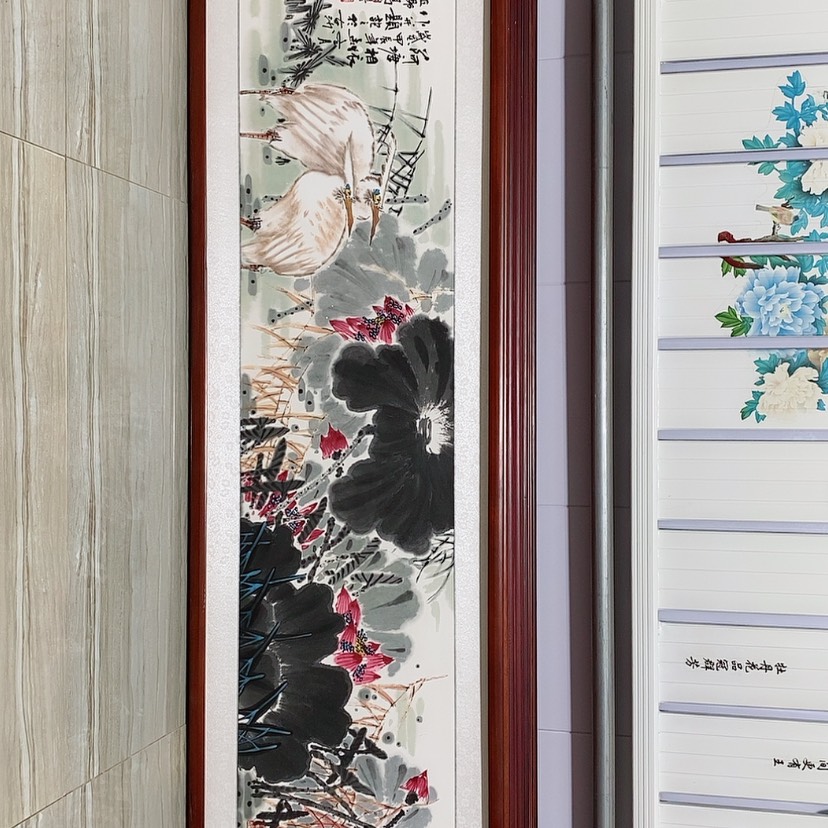 【闪购商品】国画书画作品带框165×50