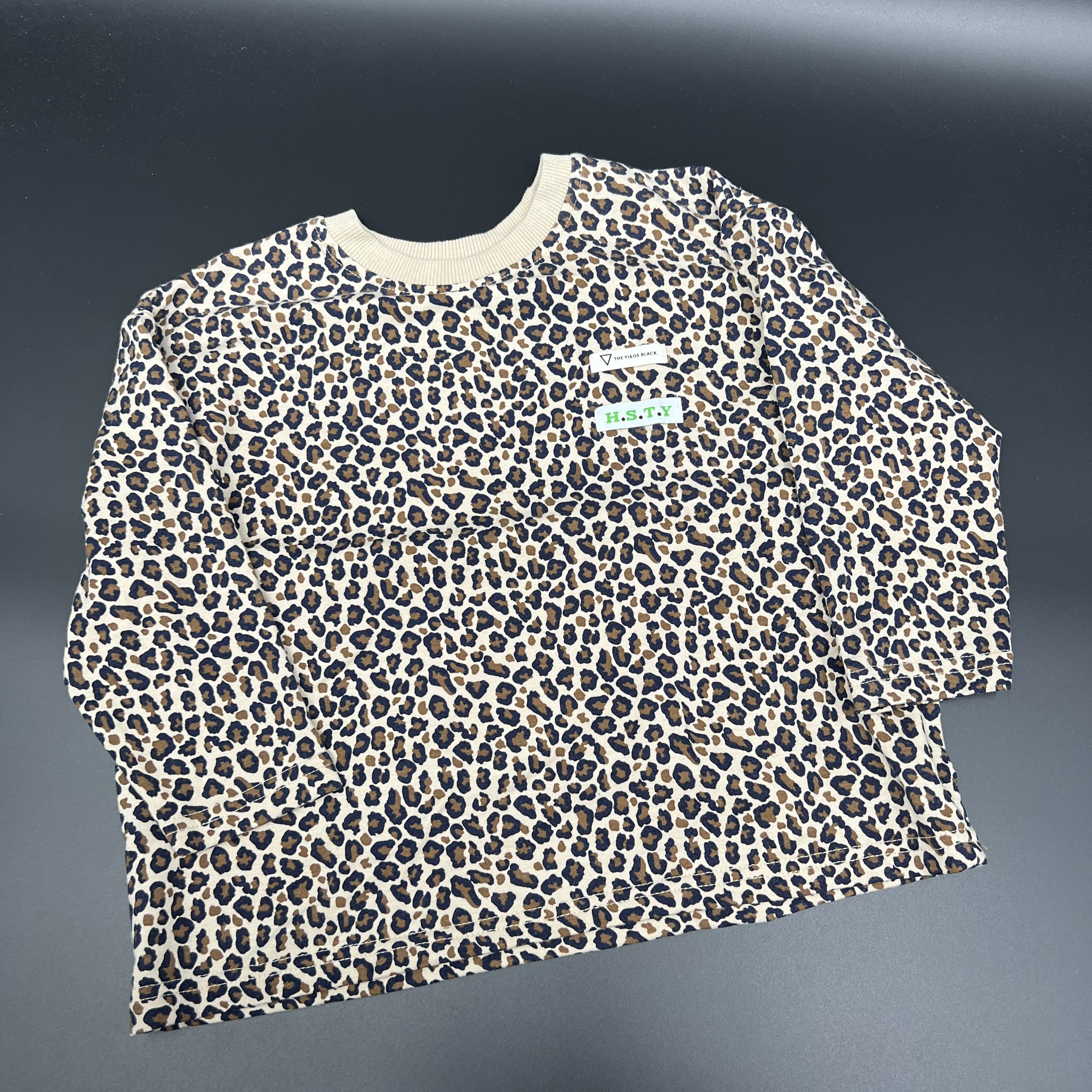 【荔枝优选】儿童卫衣长袖时尚迷彩印花圆领豹纹满印休闲套头花色