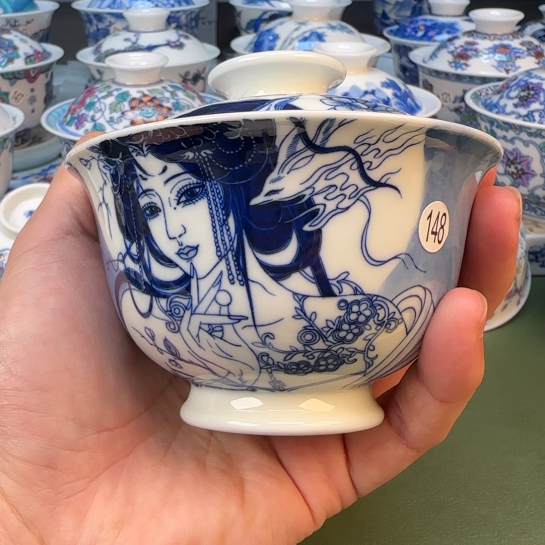 彦祖纯手工手绘茶具148