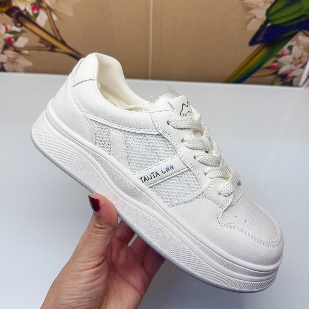 福利款休闲鞋女鞋网面小白鞋平底