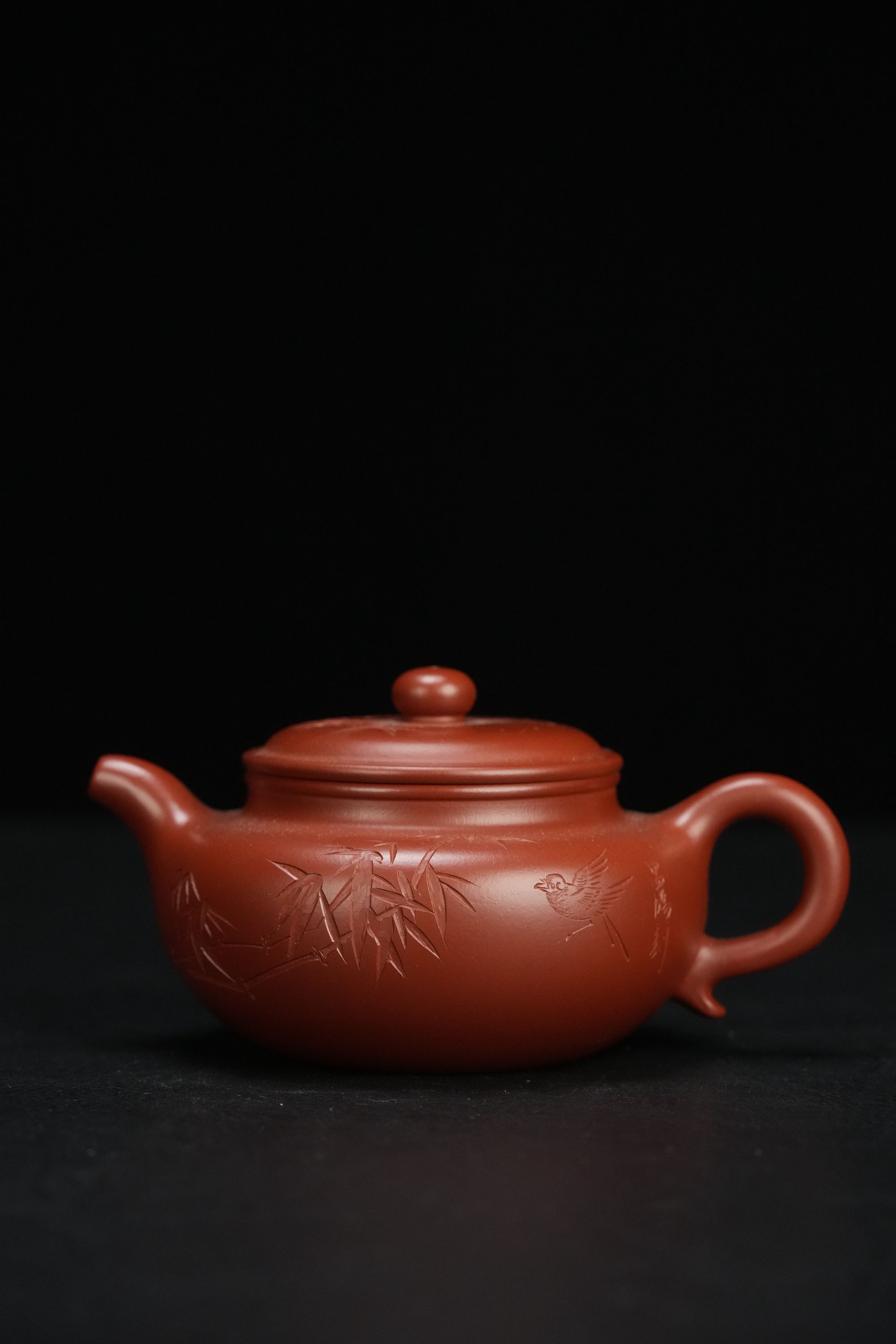凡凡会客厅 FWH58 李铭 仿古（清心逸神）景舟红泥 300CC 紫砂壶