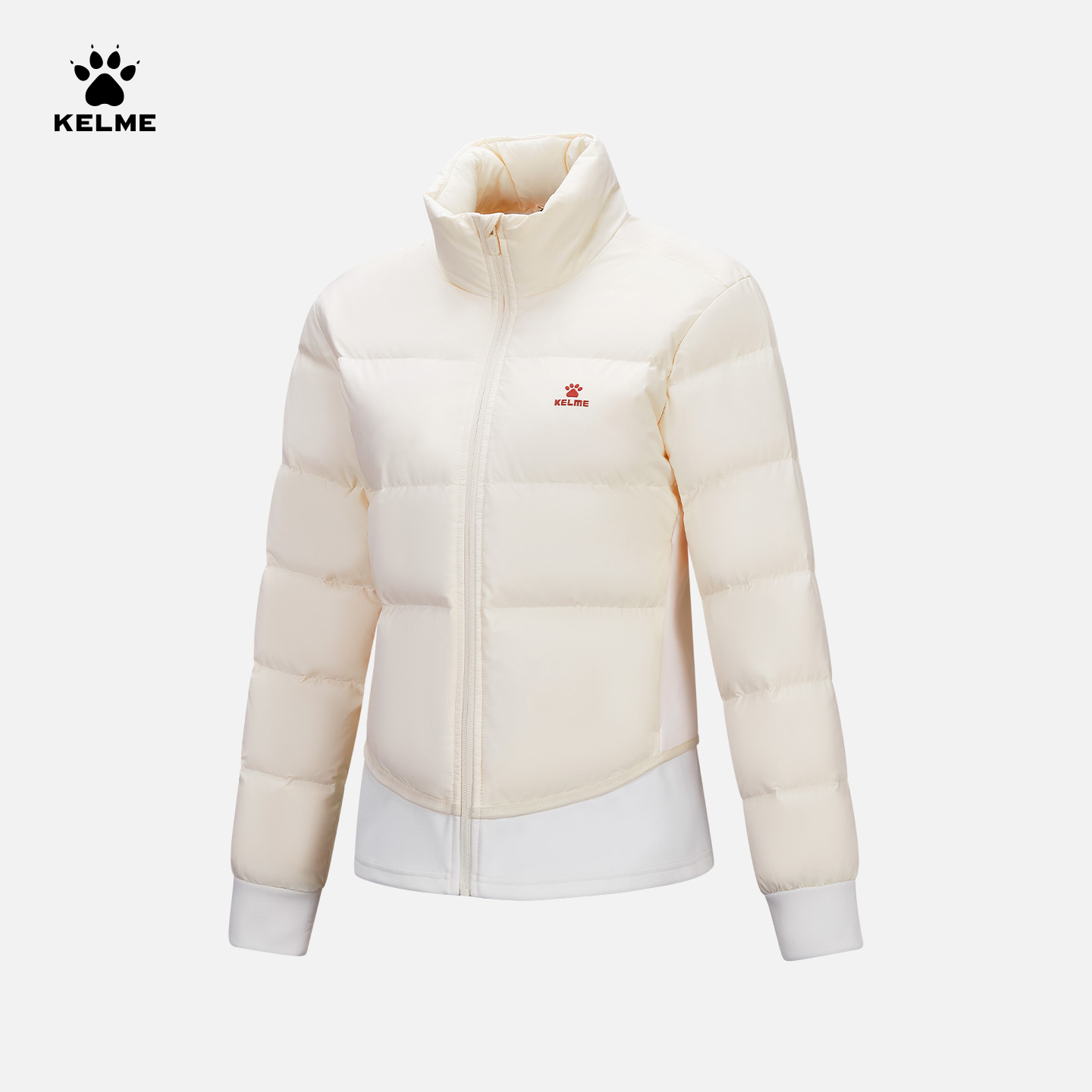 卡尔美旗舰店运动风立领保暖短款秋冬休闲羽绒BX