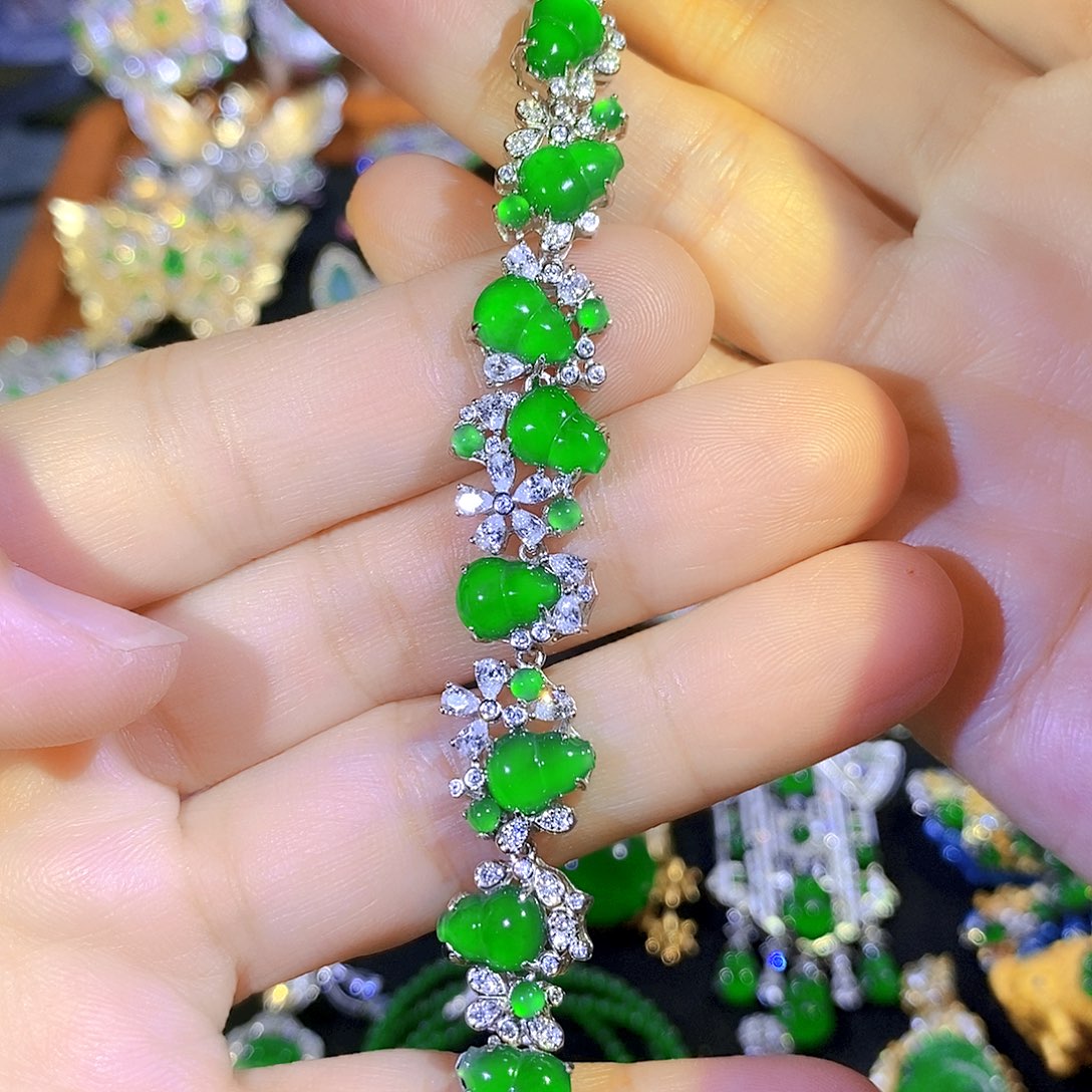 吊坠(不含链)银S925镶嵌翡翠