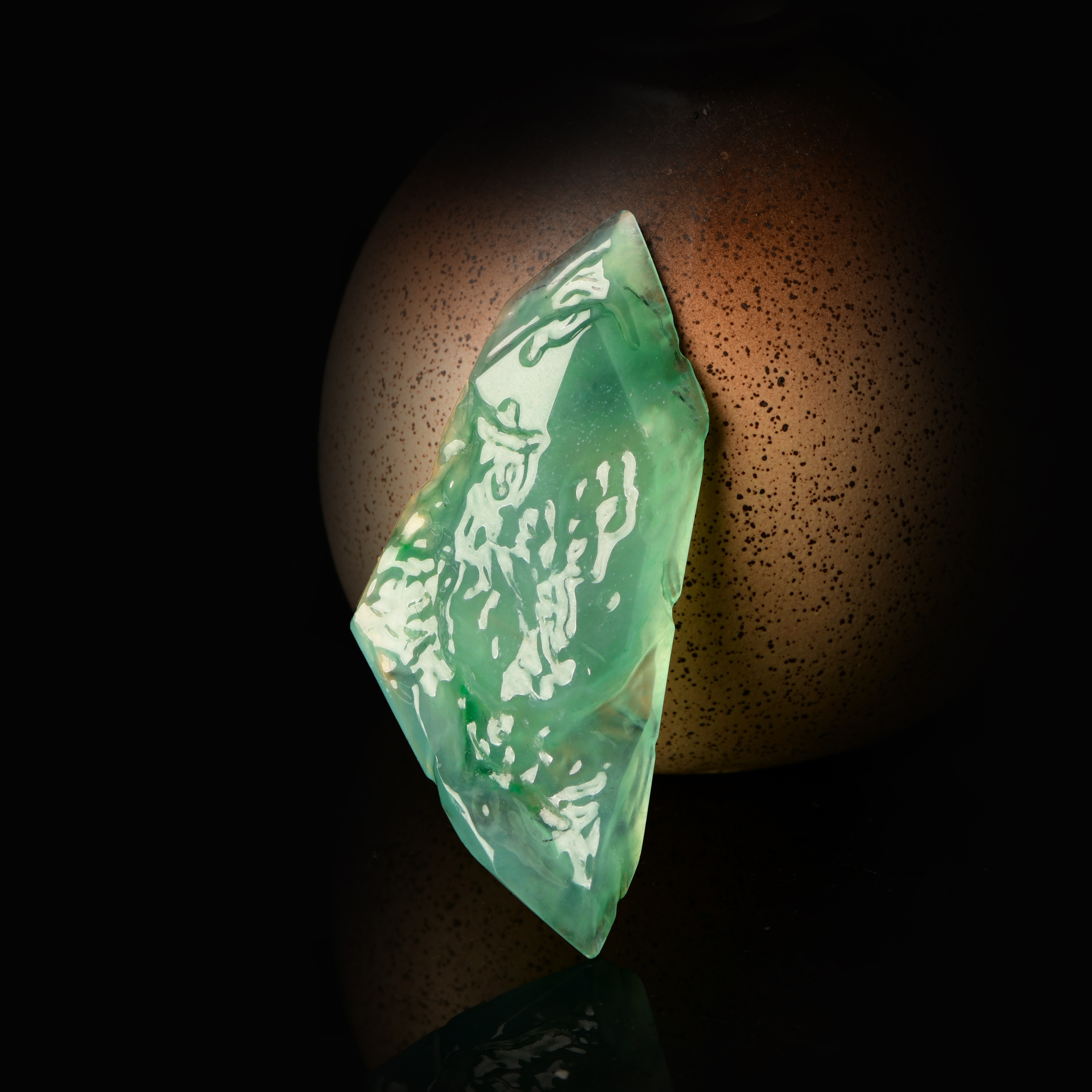 幻巧玉雕 缅甸天然a货翡翠 雕刻定制