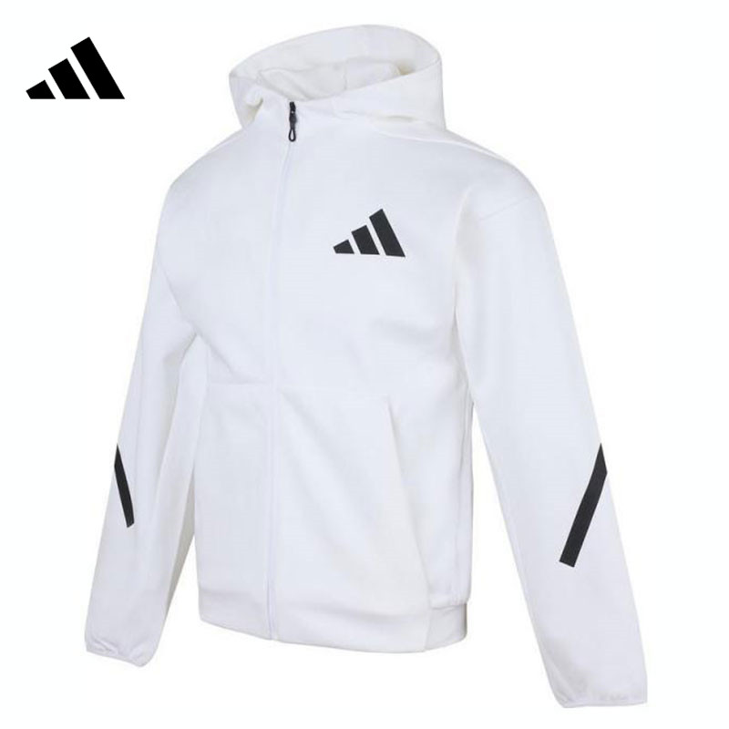 adidas阿迪达斯男大童J Z.N.E.FZ流光风针织连帽外套JJ4147
