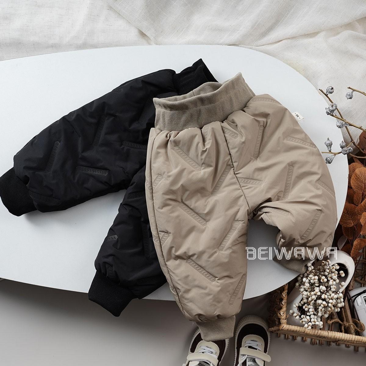 冬款婴幼童加厚加棉高腰大pp裤 男女宝宝三防加夹棉保暖屁屁棉裤