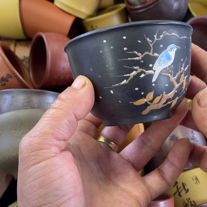 紫砂茶杯紫砂主人杯不退不换