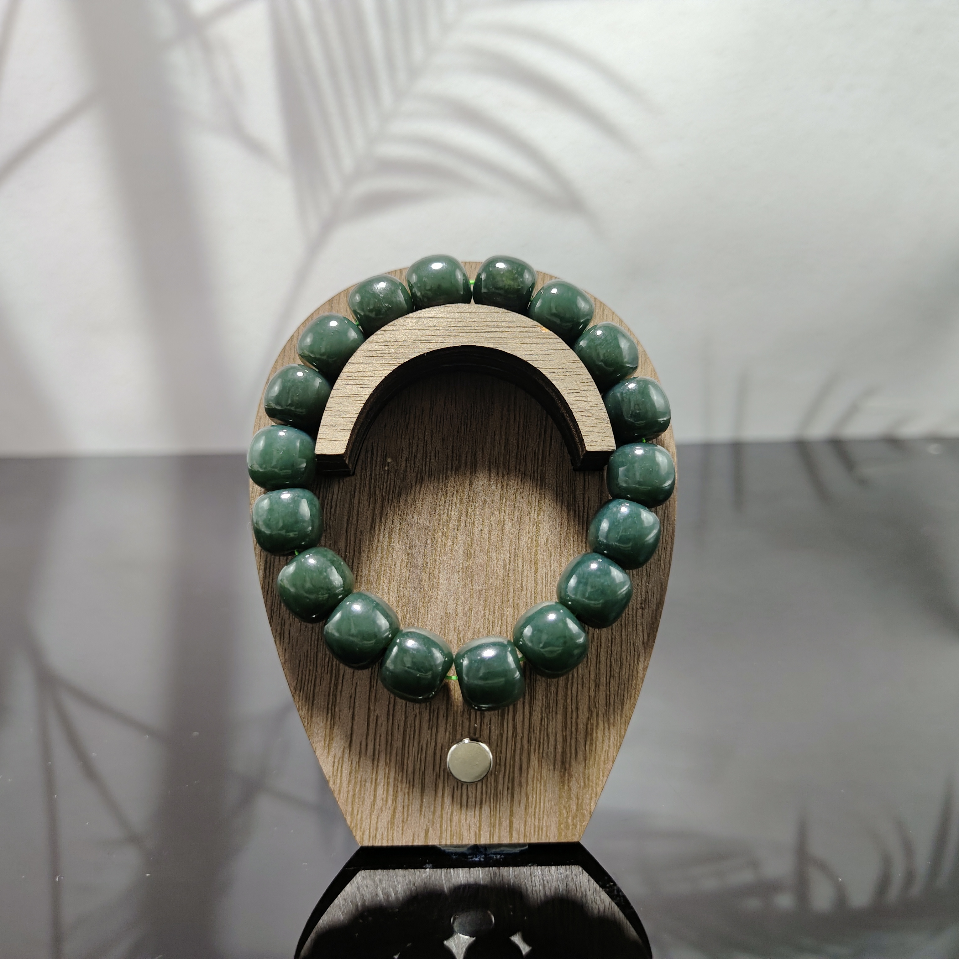 N和田玉桶珠手串（卡12）3873