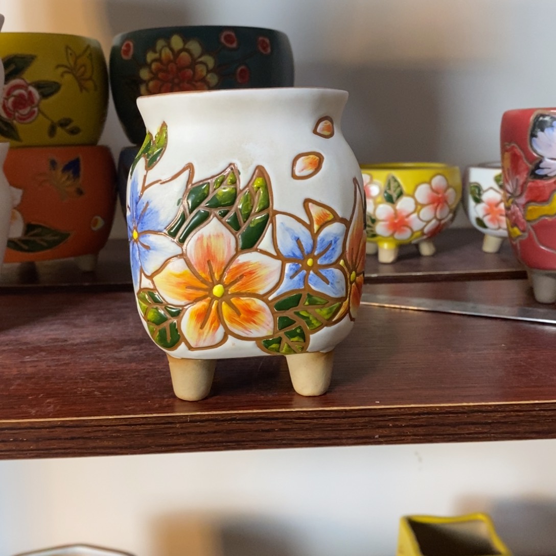 红陶韩式多肉植物花盆