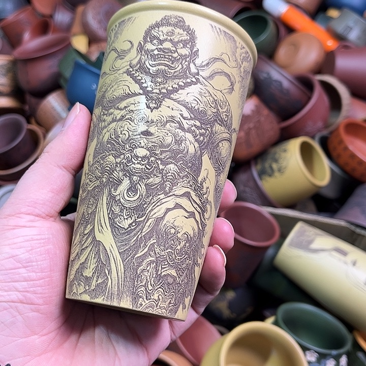 紫砂茶杯全手工紫砂主人杯